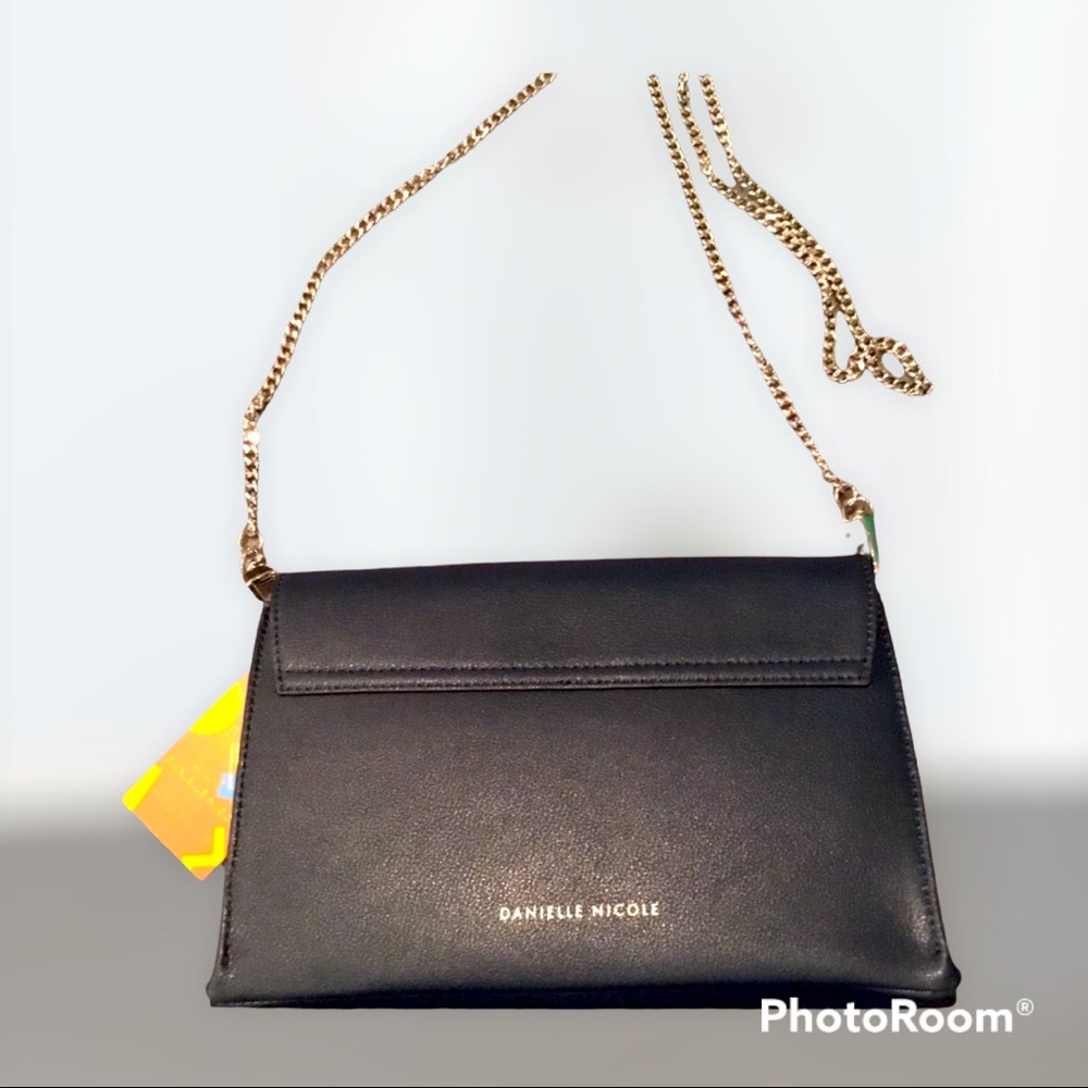 Navy Handbag Silver Chain - Picture 2 of 6